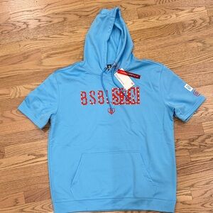 Baseball Lifestyle 101 - Short Sleeve Hoodie V2 Hoodie - Men’s Large